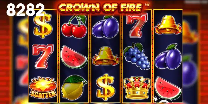 รูปแบบของตัวเกมสล็อต Crown of Fire