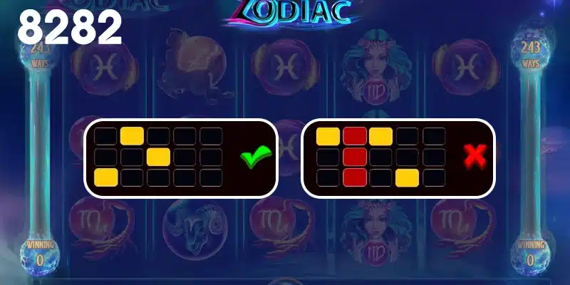 เพลย์ไลน์การชนะรางวัลเกมสล็อต Zodiac